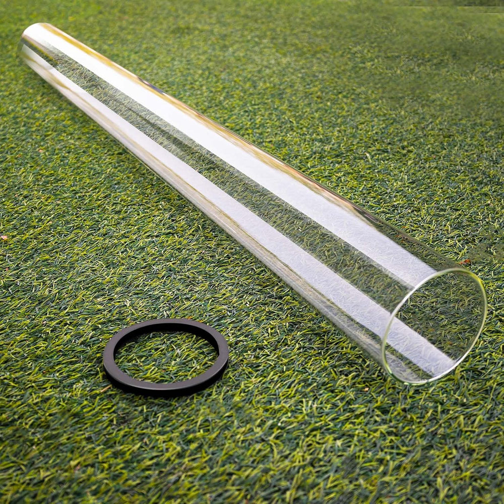 Patio Heater Glass Tube Replacement,49.5" Tall 4" Diameter with Sil...