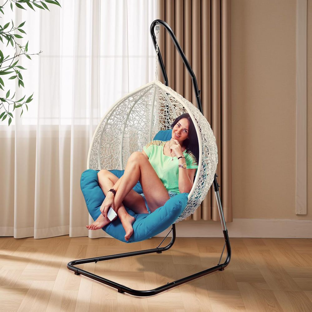 Sorbus Durable Hammock Chair Stand Hanging Chair Stand- Heavy Duty Steel Sens...