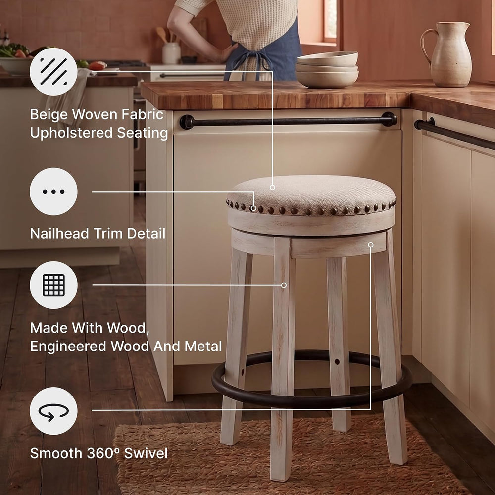 Signature Design by Ashley Valebeck 24 Inch Counter Height Stool
