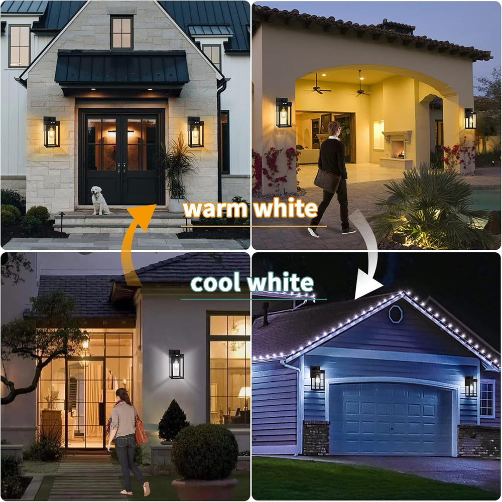 AEQ Solar Wall Lights Outdoor with Motion Sensor, 3 Modes, Dusk to Dawn