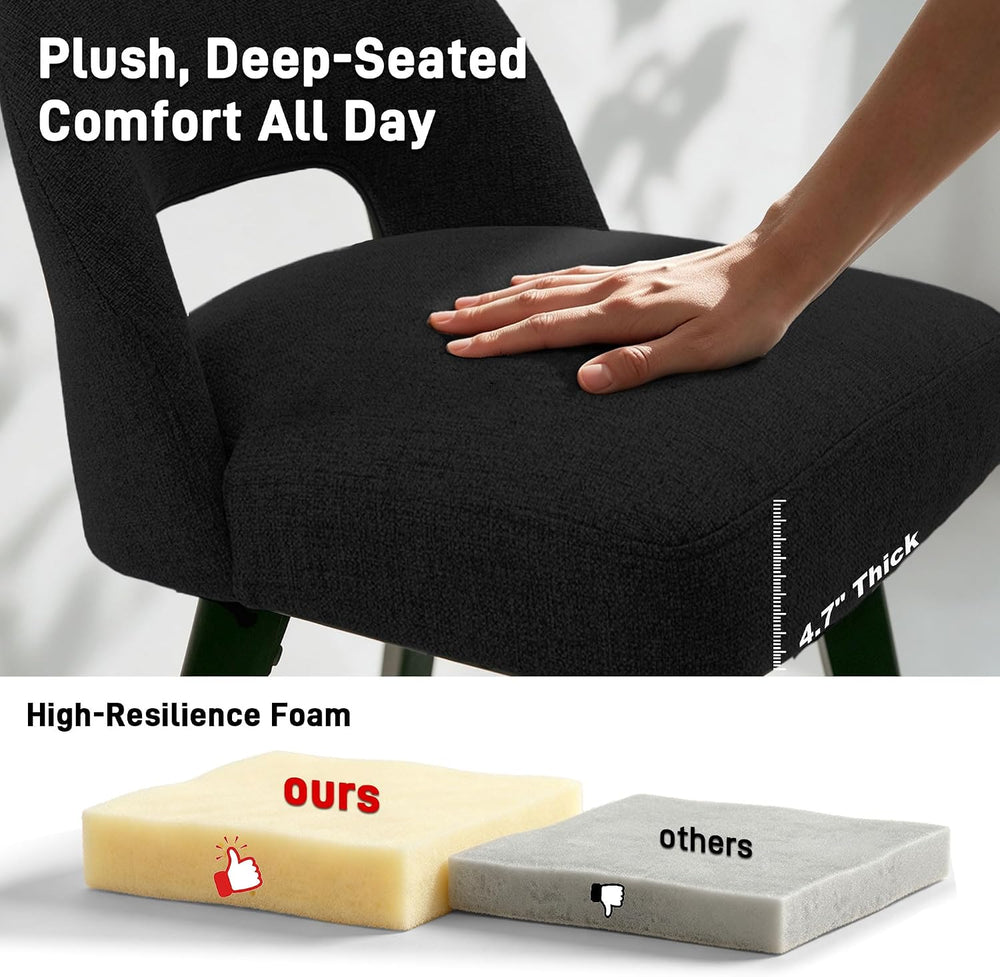 Counter Height Bar Stool, Swivel Upholstered Bar Chair