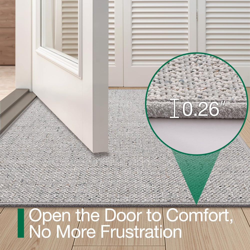 LUMI Thin Indoor Door Mat 24''x36'', Traps Dirt and Moisture,...