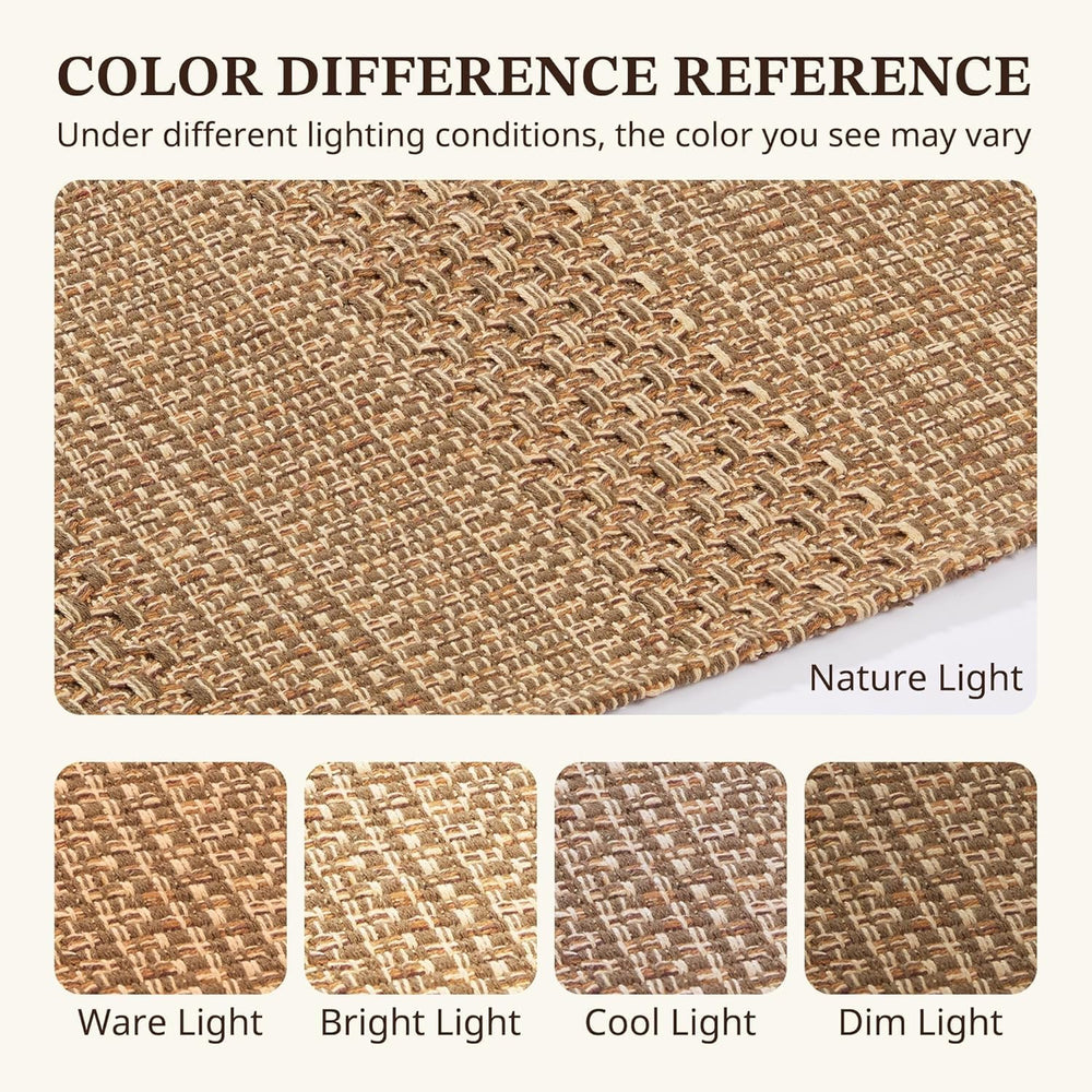 MatEssen 2x8 Extra Long Runner Rug, Modern Woven Distressed Floor Carpet, Low...