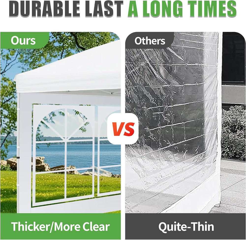 Church Window Canopy Sidewalls for 8x8 Pop Up Canopy