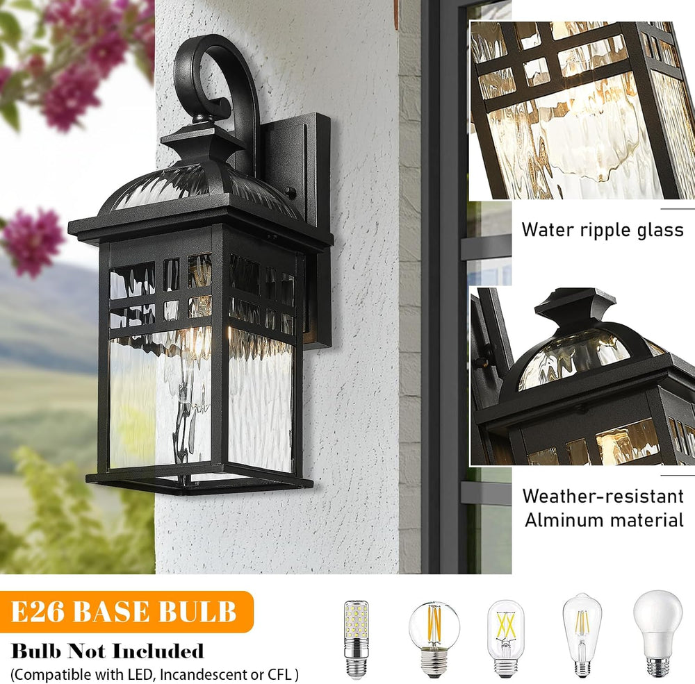 Exterior Lantern Lights 2 Pack Garage Light Lanterns