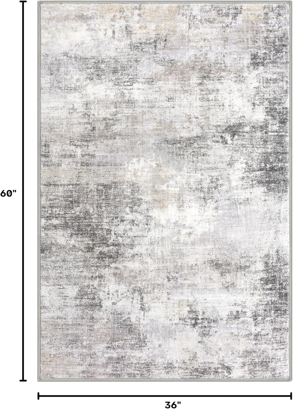 IOHOUZE Abstract Area Rug 3x5 Ft Washable Rugs for Entryway Indoor, Non Slip ...