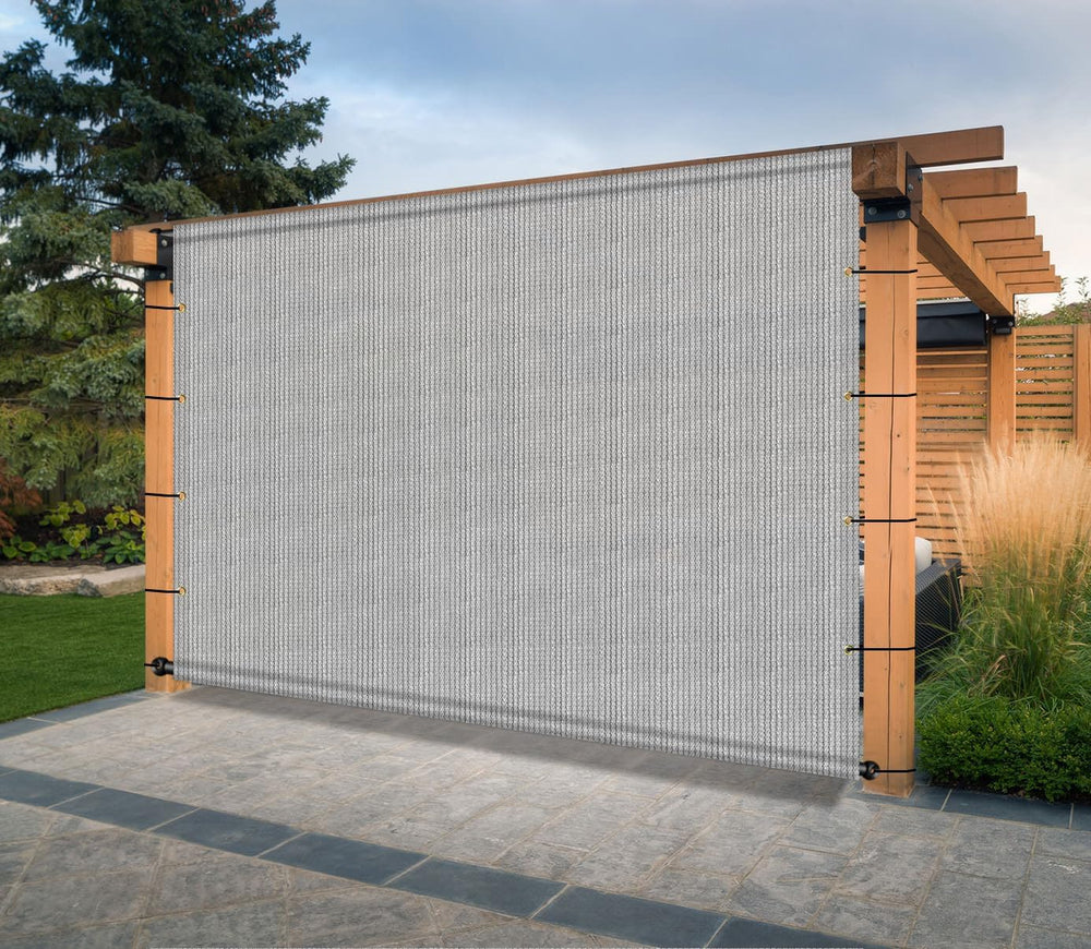 8' x 12' Pergola Shade Cover Replacement Canopy with Grommets Weighte...