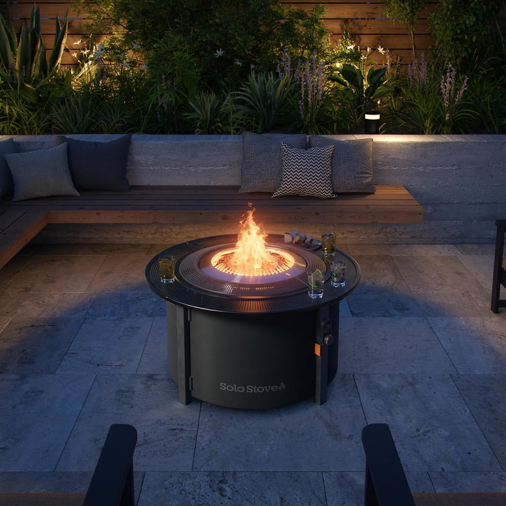 Solo Stove Infinity Flame 42" Propane Fire Pit | Outdoor Gas Fire Pit Table