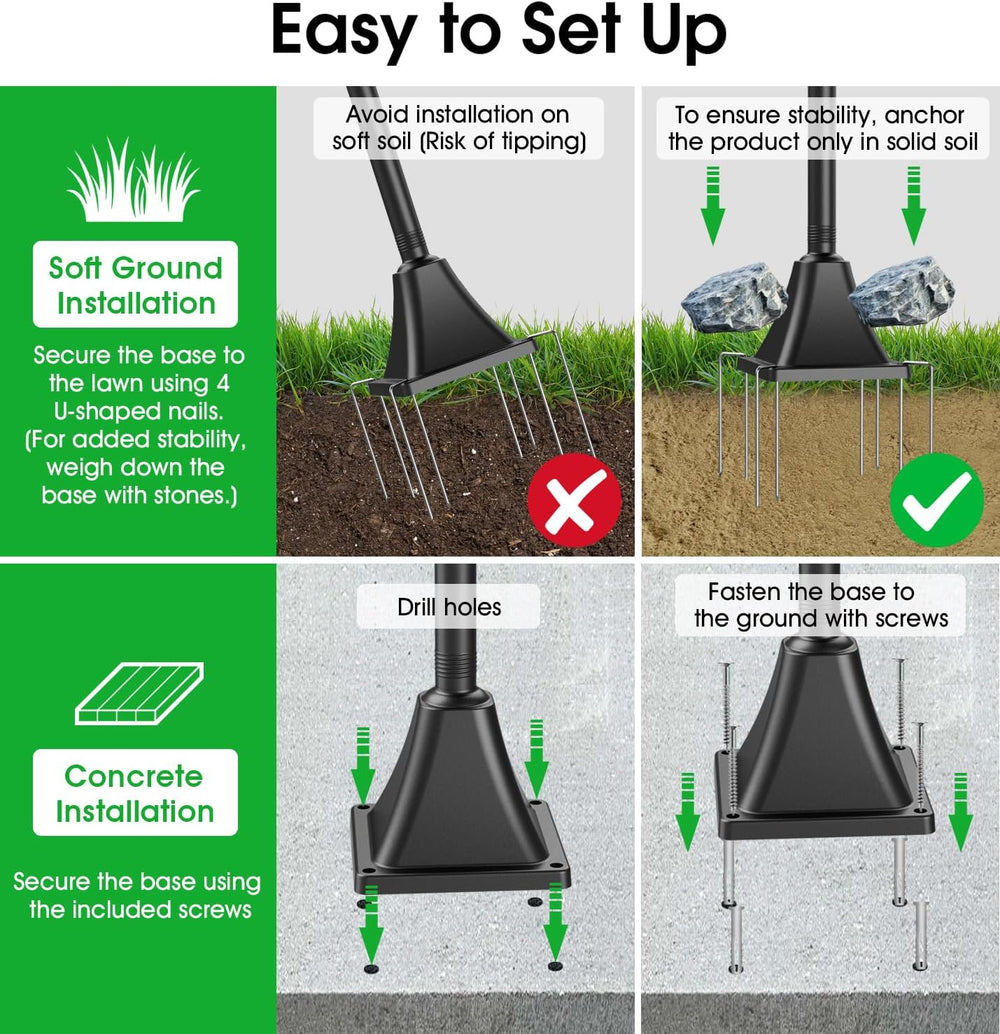 68" Solar Lamp Post Lights Outdoor,2-Pack 6000K Dusk to Dawn Solar Light...
