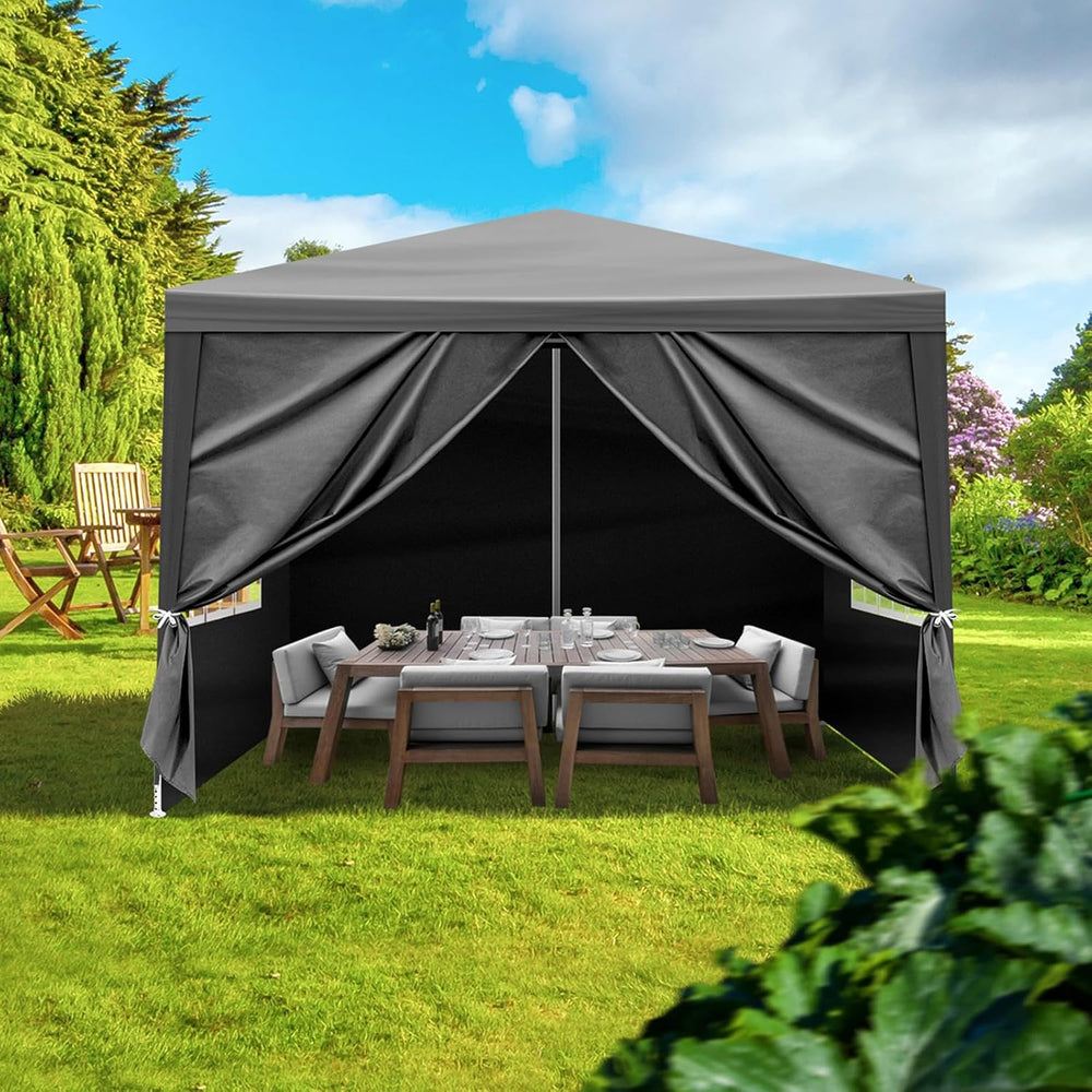10x10 FT Party Tent, Outdoor Wedding Tents for Parties, Canopy Event Tent wit...