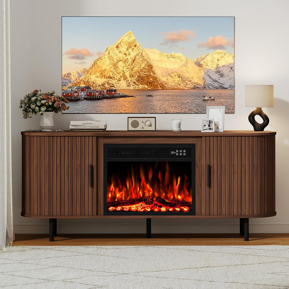 65" Fireplace TV Stand Electric Entertainment Center for TV Up to 75&quo...