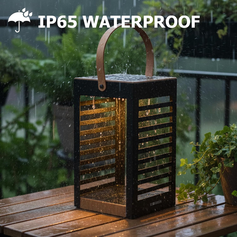 EcoGreen Solar Floor Lamp, Solar Lanterns Outdoor Waterproof for Yard