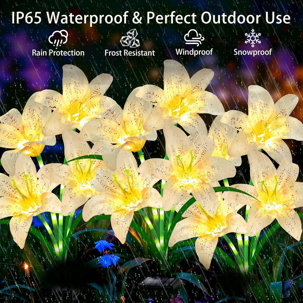Solar Lights Outdoor, Gift for Women Mom Grandma Wife Daughter, 4 Pack 16 Sol...