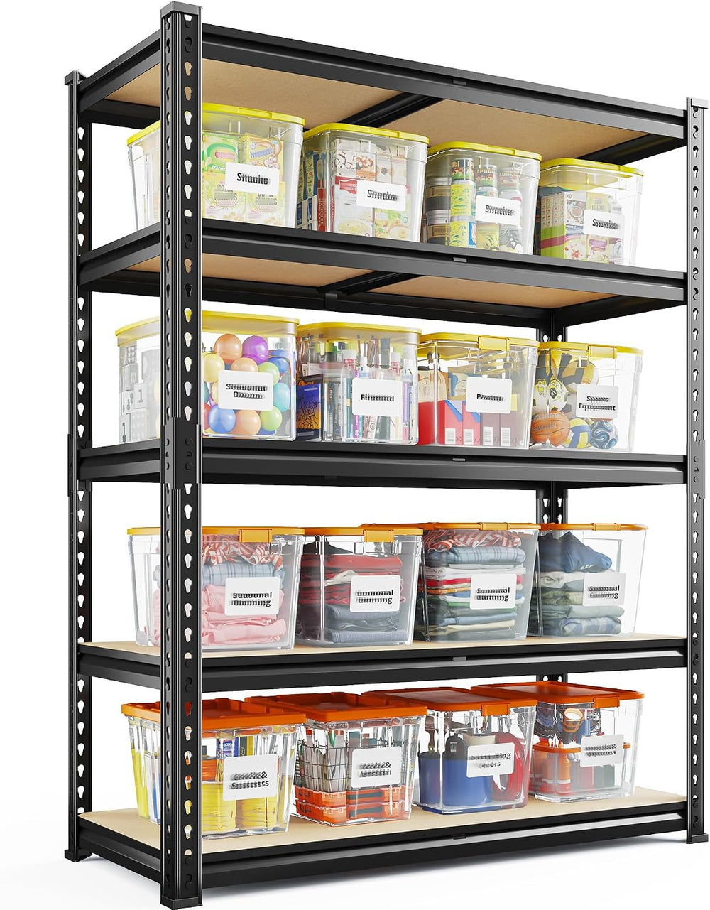 REIBII 2400 Lbs Garage Shelving for Pantry, Adjustable Storage Shelves