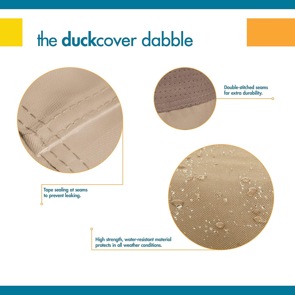 DUCKCOVERS Elegant Water-Resistant 50 Inch Square Fire Pit Cover, Outdoor Fir...