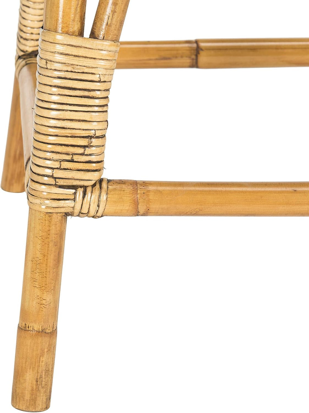 Safavieh Home Collection Leda Brown Rattan 26-inch Counter Stool
