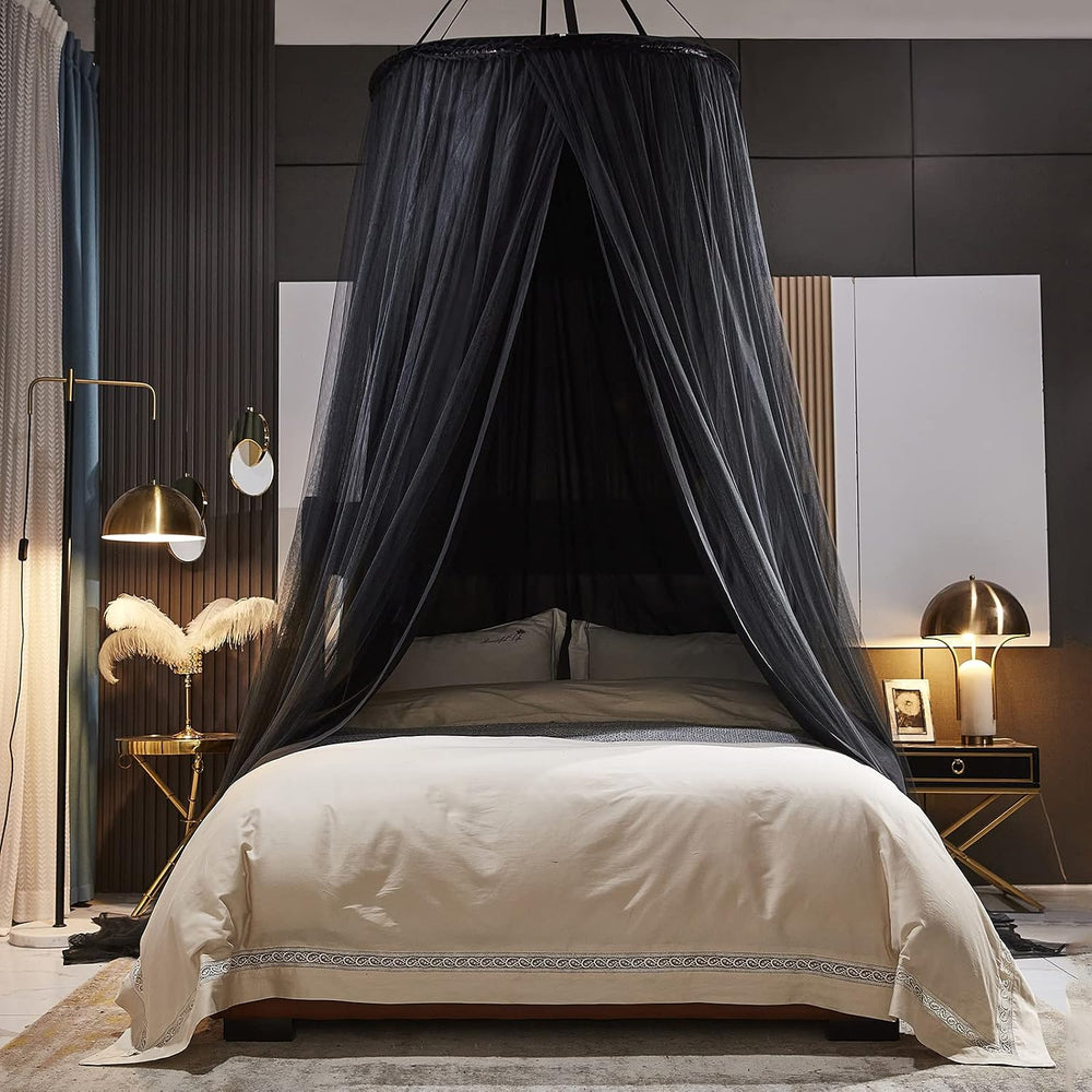 Kertnic Luxurious Bed Canopy for Girls & Adults - Double Layer Princess C...