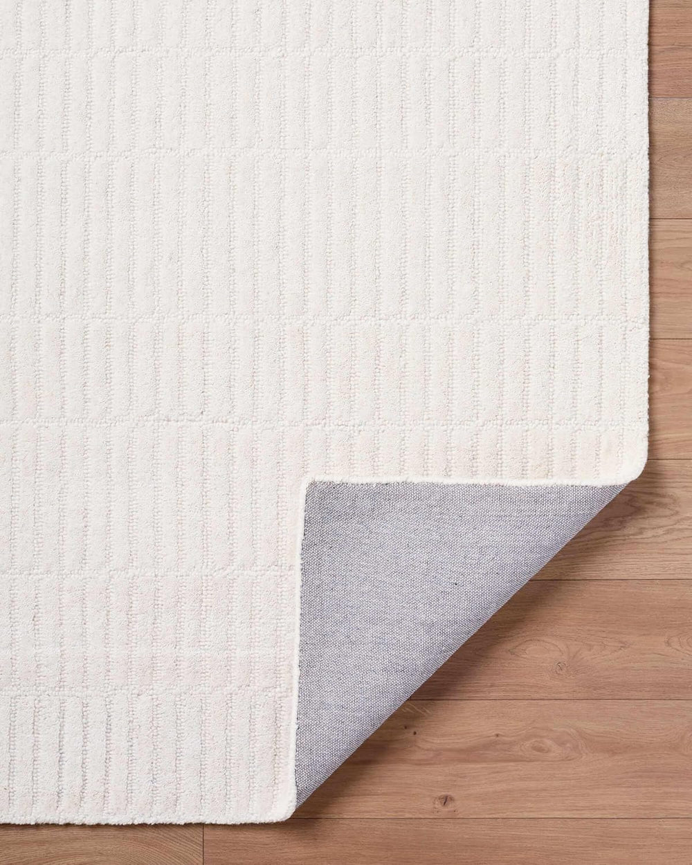 Hauteloom Finial Wool Living Room, Bedroom Area Rug - Neutral Modern Minimali...