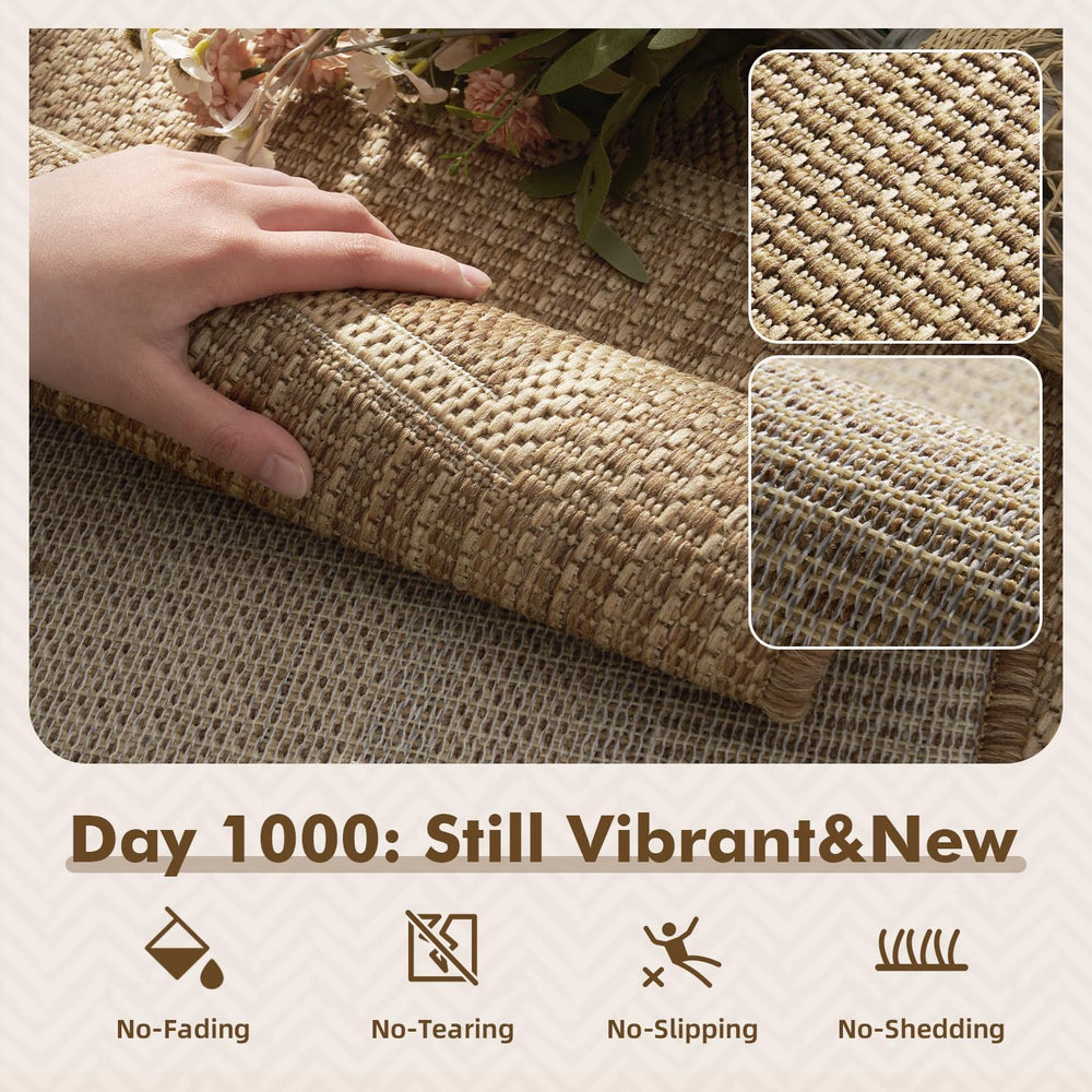 MontVoo-Outdoor Rug-Patio Rug 4x6 ft Polypropylene Indoor Outdoor Rugs Outdoo...