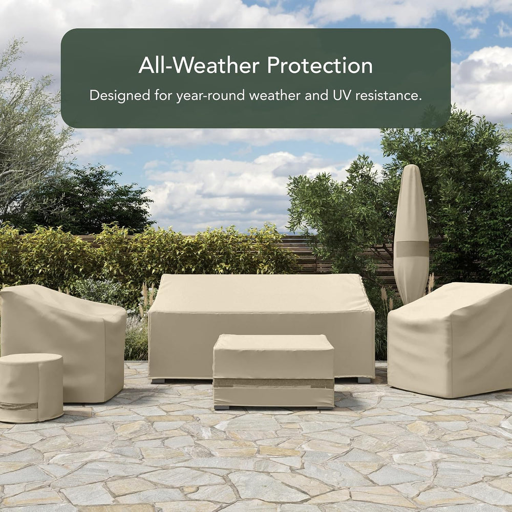 Covermates Elite Chair Cover – 300D Polyester, 36W x 35D x 32H, Khaki