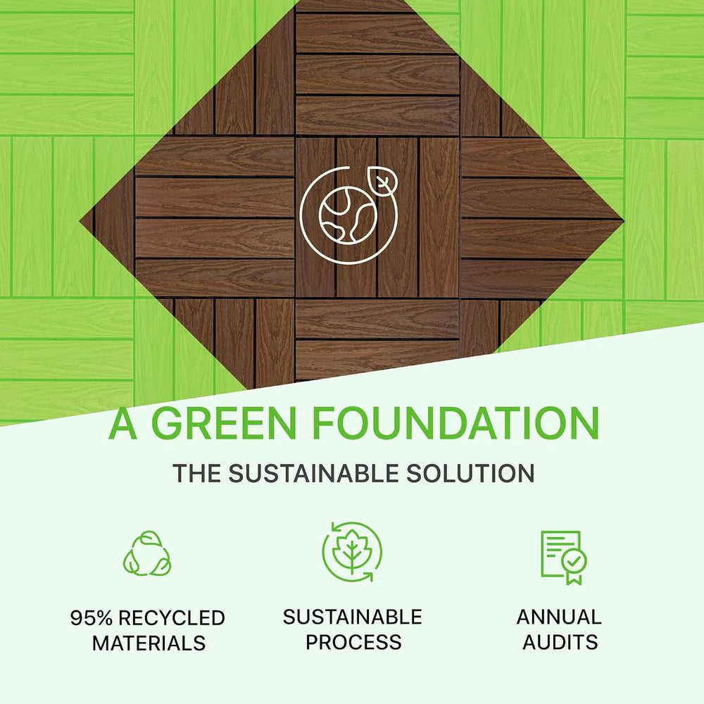 NewTechWood UltraShield Naturale 1 ft. x 1 ft. Composite Deck Tiles