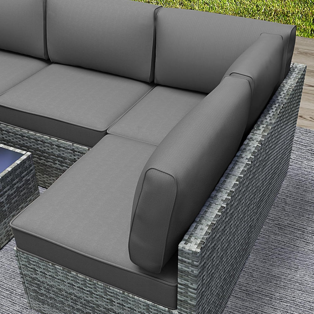 Outdoor Replacement Cushions for Patio Furniture,Water-Resistant Sofa Cushion...