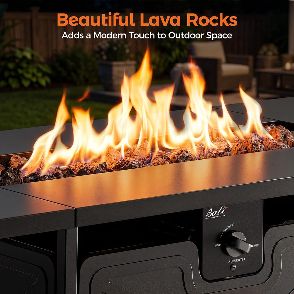 Propane Fire Pit Patio Outdoor Fire Pit Table Large Firepits for Outside