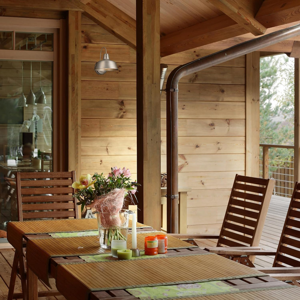 Design House Mason Farmhouse Gooseneck Barn Light, Outdoor Exterior Porch or ...