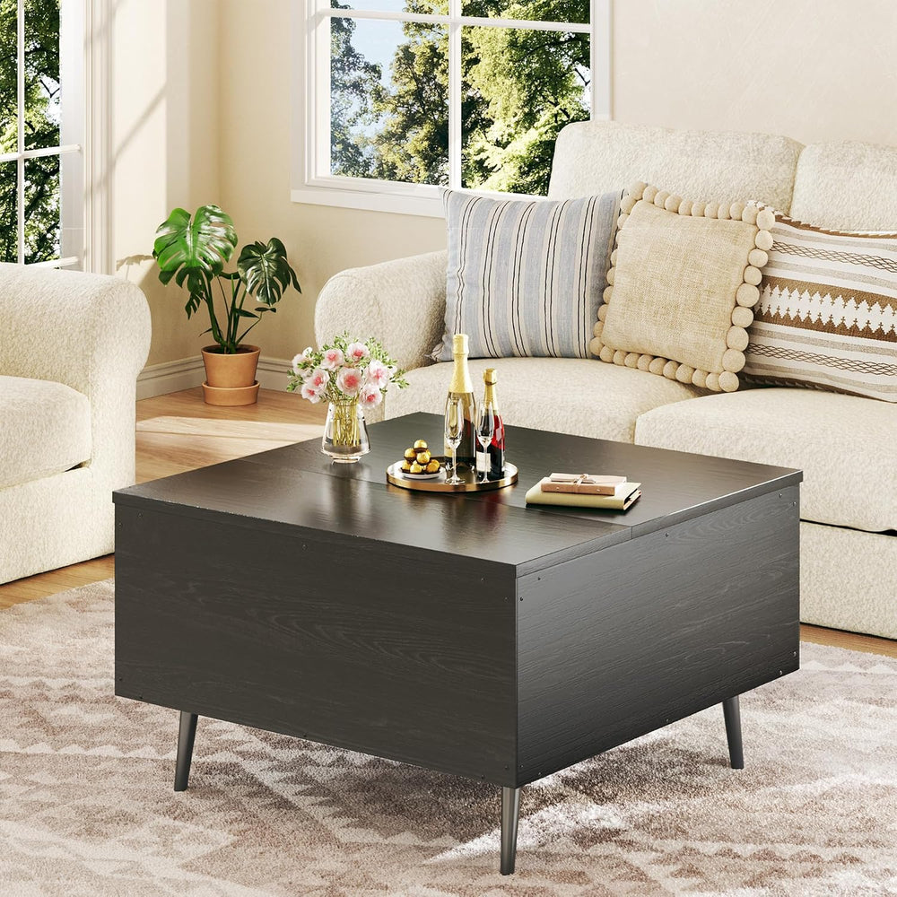 HUAHUU Lift Top Coffee Table, 31.5" Square Coffee Tables with Storage, C...