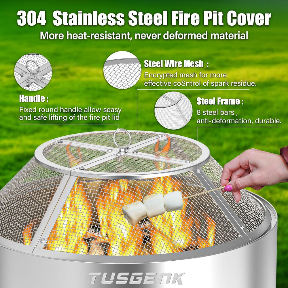 Fire Pit Spark Screen for Solo Stove Range, 15 Inch