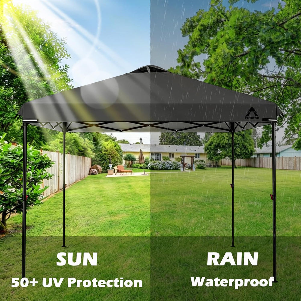 10x10ft Canopy Replacement Top Cover with Air Vent, UV Protected & Waterp...