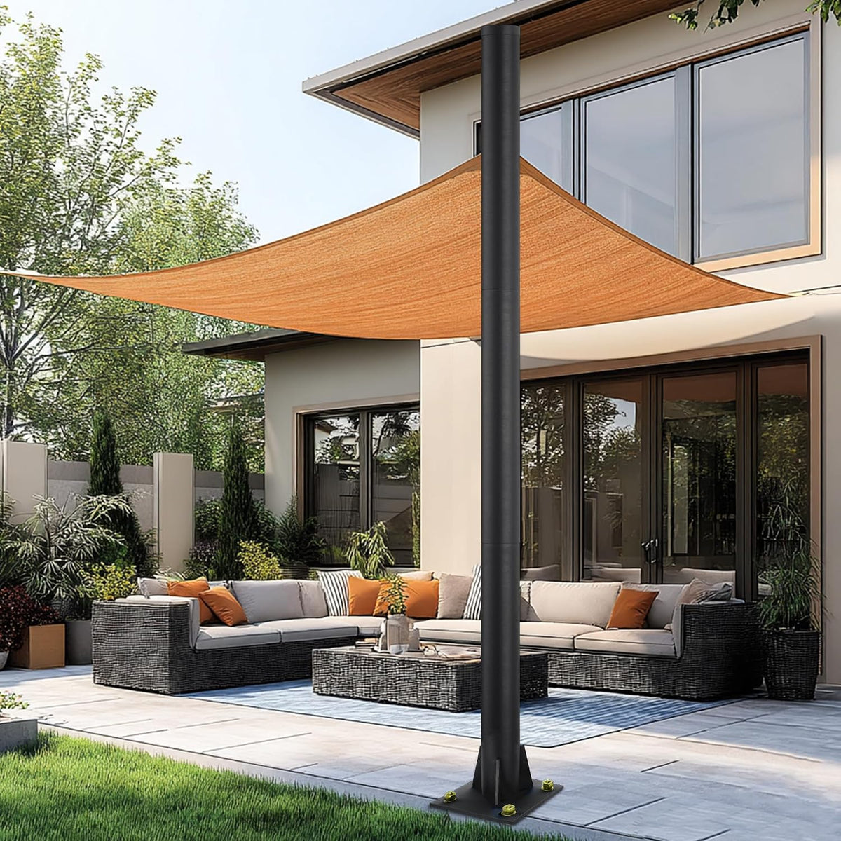 10ft sun shade pole, 3" diameter heavy duty on a desk or shelf