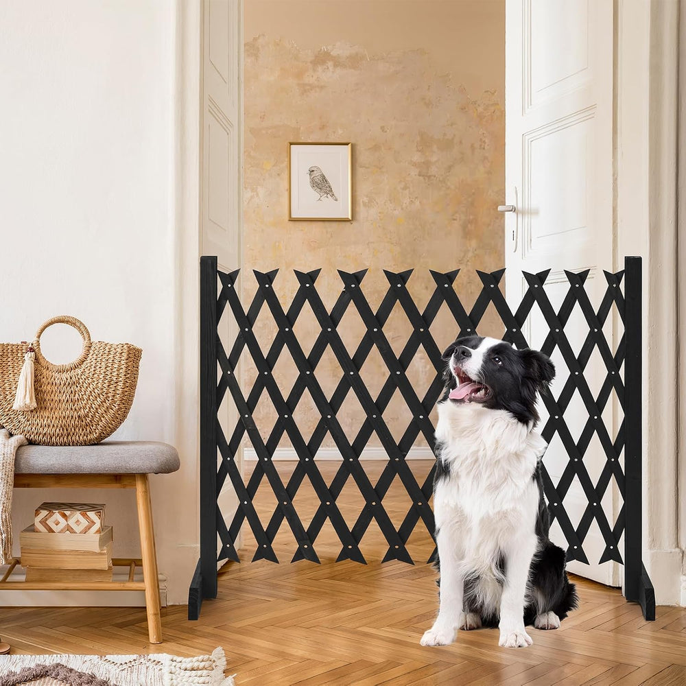 VINGLI 2 Packs Expandable Garden Fence, 27.55in Freestanding Lattice Fence, S...