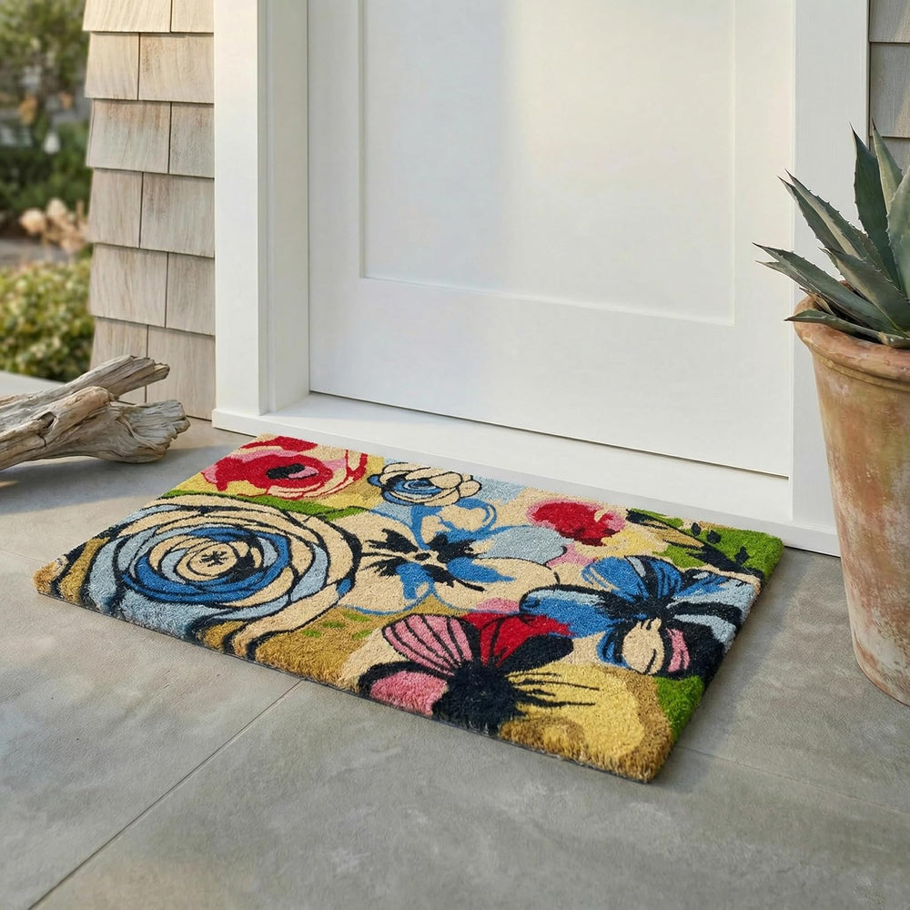 Fab Habitat Extra Thick Doormat - Handwoven, Durable - Natural Coir - Entrywa...