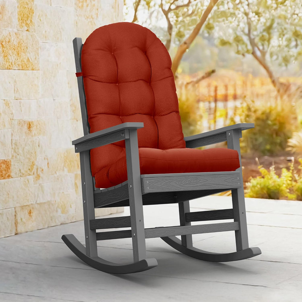 Adirondack Chair Cushion, 4 Pack 49x20x4'' Rocking Chair Pads, Burnt ...