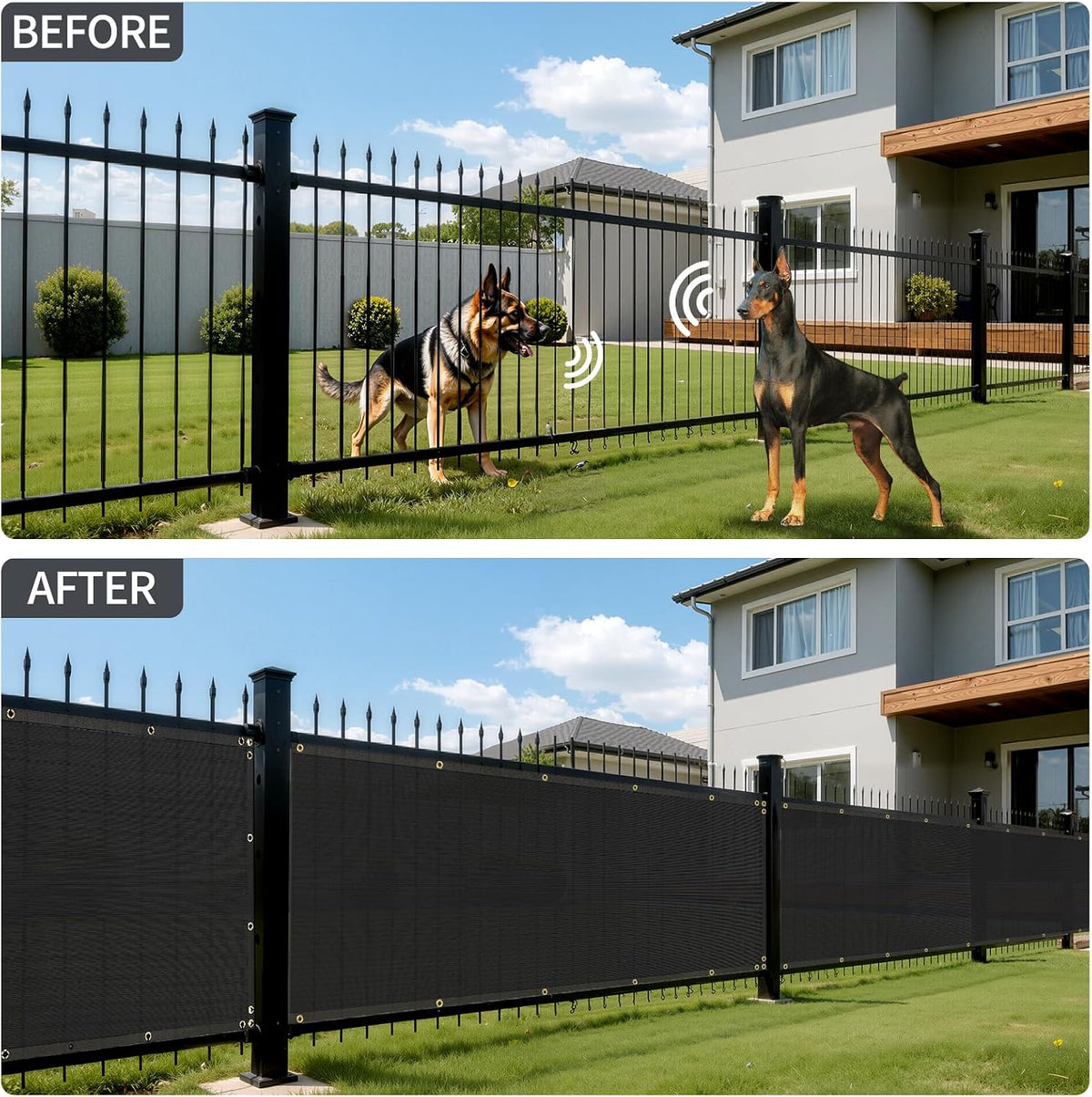 170gsm fence privacy screen heavy duty privacy fence shown in use