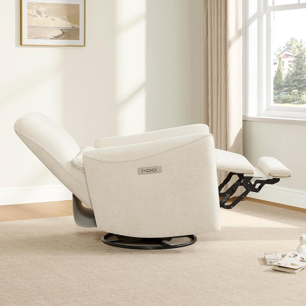 CHITA Power Swivel Glider Recliner Chair, Tall-Wide, Linen