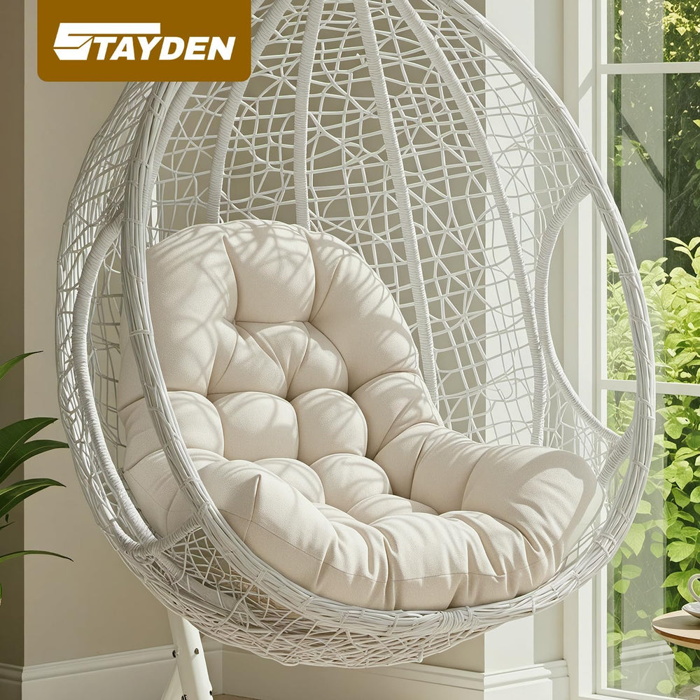Egg Chair Cushion Replacement Outdoor Hanging Chair Cushion for Patio Furitur...
