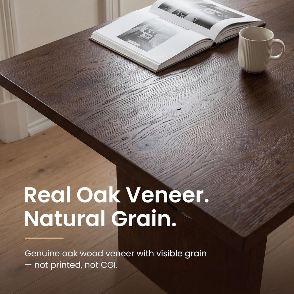 COLAMY ALVORA 72 Inch Dining Table, Rectangular Wood Dining Room Table for 6-...