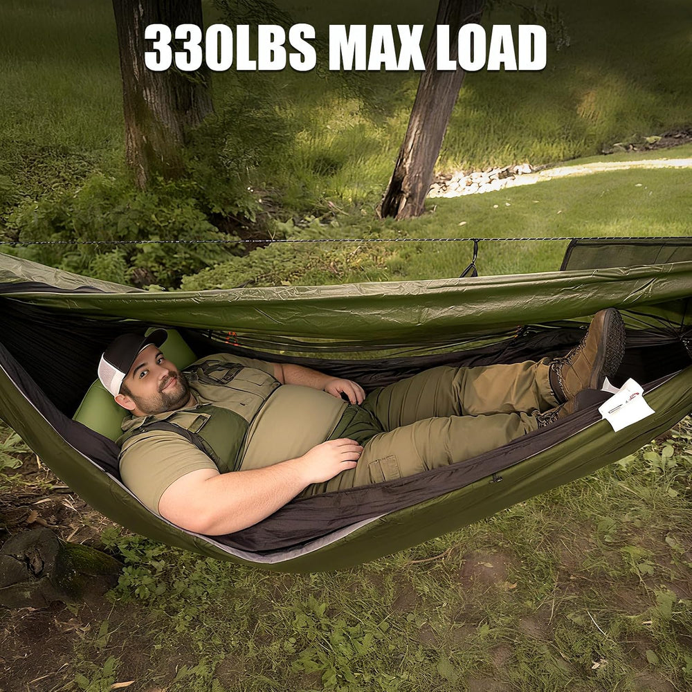Night Cat Camping Hammock Tent: Lightweight Portable 4 in 1 Hammock with Rain...