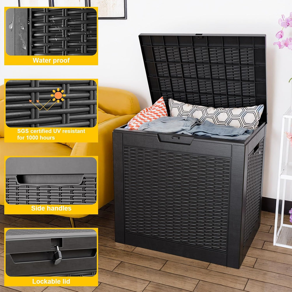 Deck Box Large Outdoor Storage for Patio Furniture,Outdoor Cushions,Garden To...