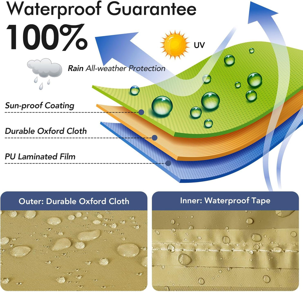 Richwon Patio Furniture Covers Waterproof for Chairs, Lawn Outdoor Chair Cove...
