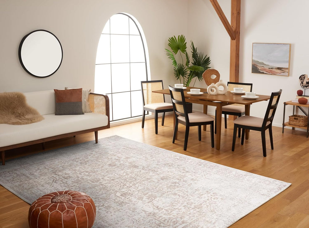 SAFAVIEH Evoke Area Rug 12x18, X-Large Ivory & Taupe EVK256E
