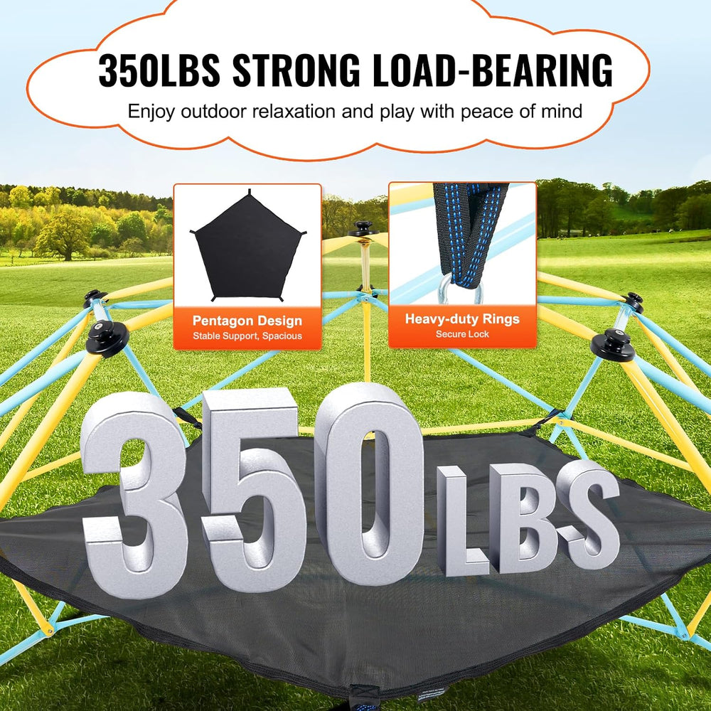 VEVOR Climbing Hammock for 10ft Dome, Load-Bearing 350 Pounds, Pentagon Jungl...