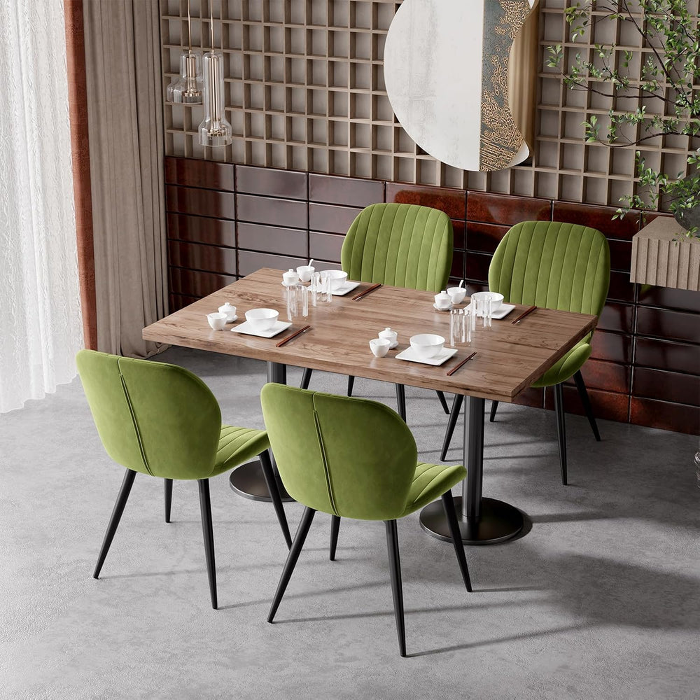 Dining Chairs Set of 6 Modern Velvet Dining Room Chairs Upholstered Dining Ch...