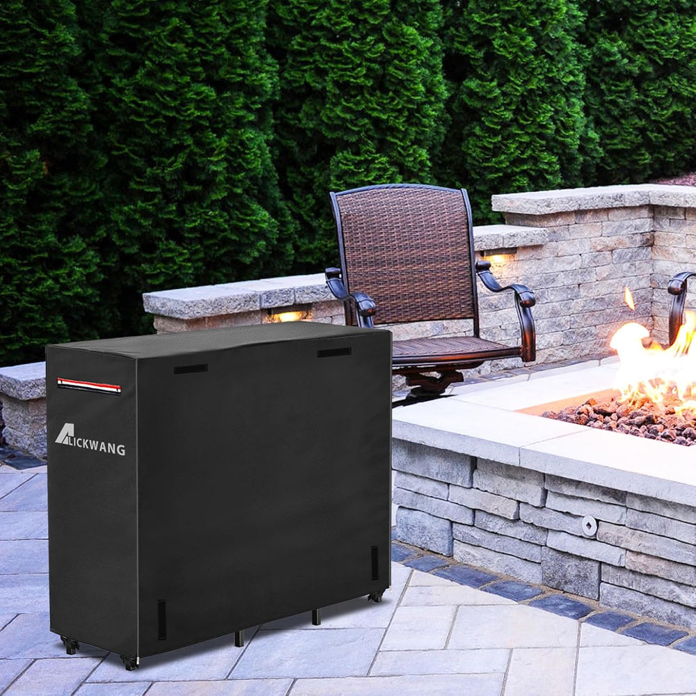 5ft Firewood Rack Cover,Heavy Duty 600D Waterproof Outdoor Firewood Storage R...