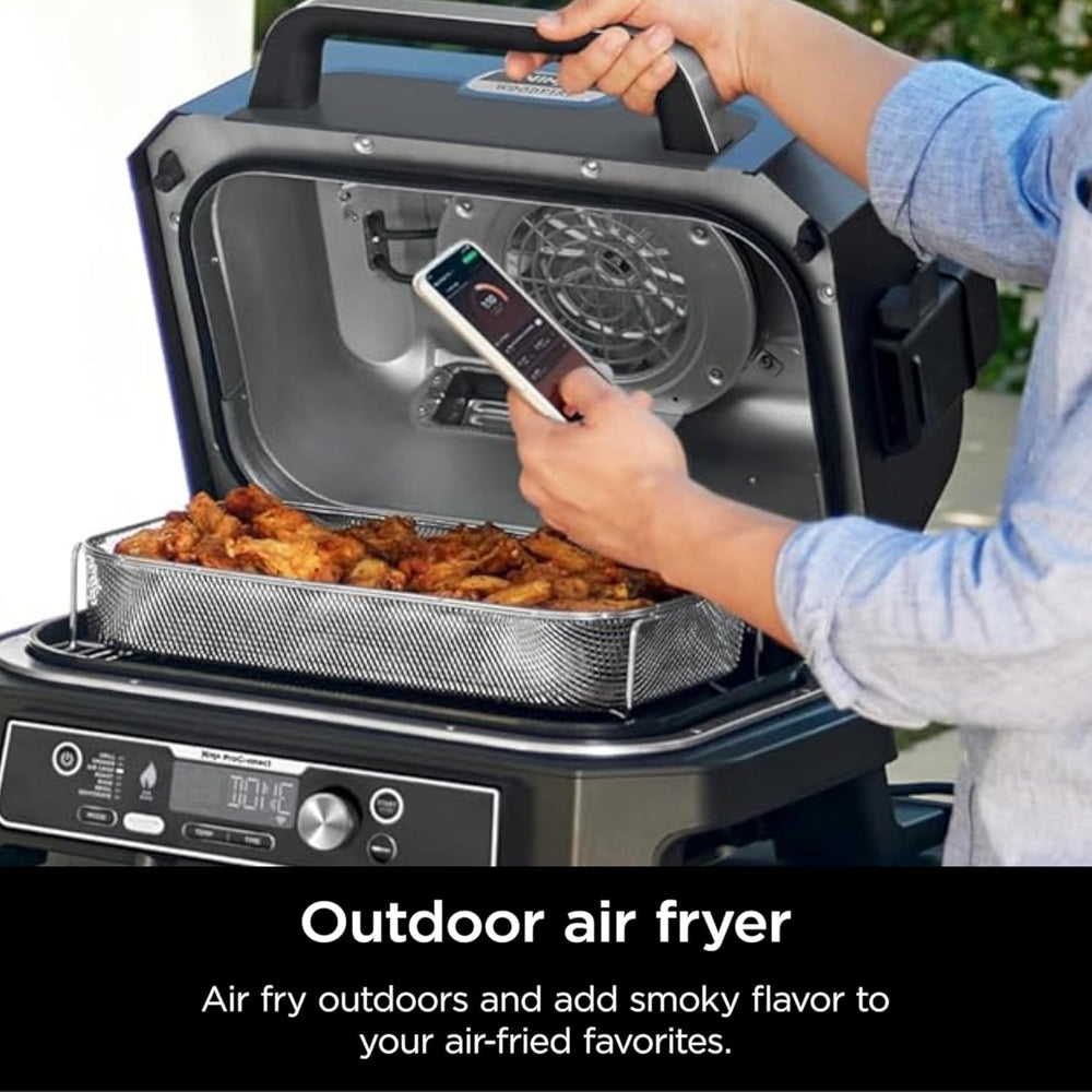 Ninja Woodfire ProConnect Premium XL Outdoor Grill & Smoker, Black & ...