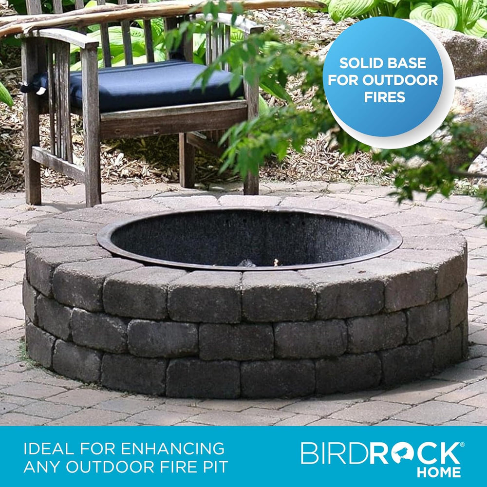 BIRDROCK HOME 30" Fire Ring for The Outdoors - Durable Solid Iron - Home...