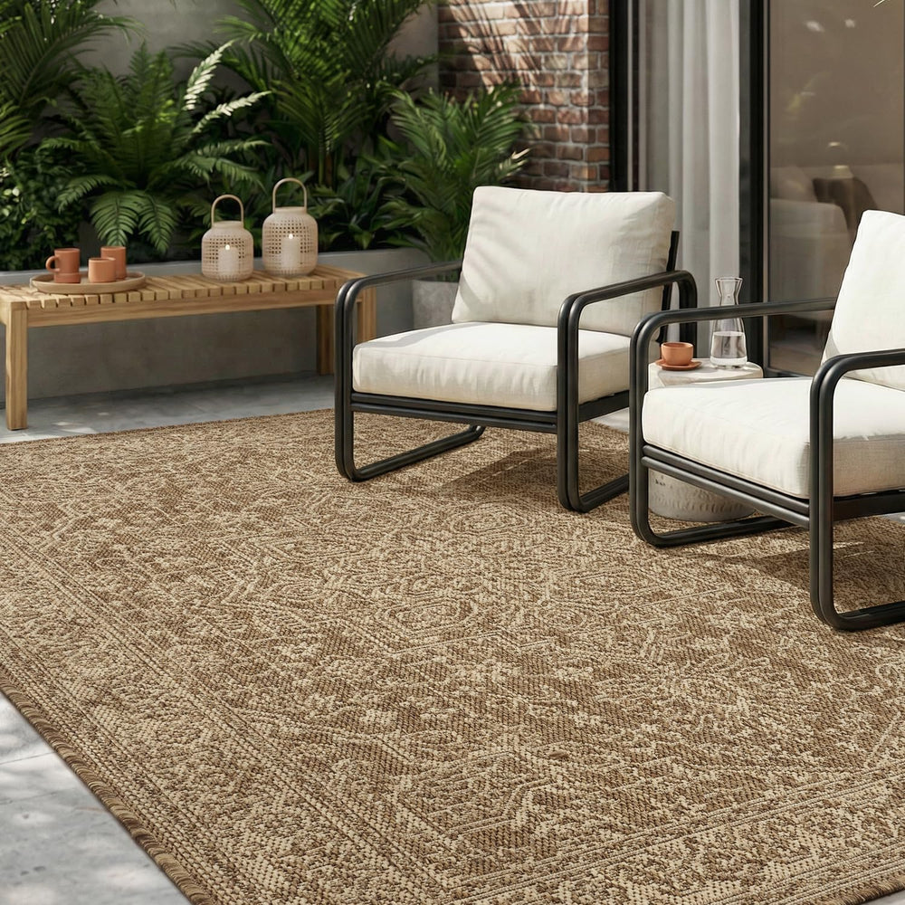 MontVoo-Outdoor Rug-Patio Rug 5x7 ft Polypropylene Indoor Outdoor Rugs Carpet...