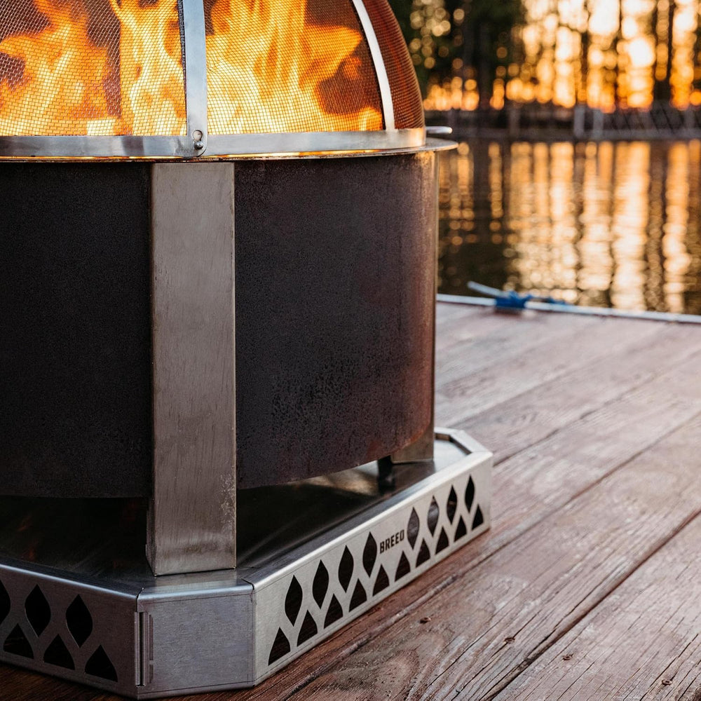 Breeo Base X24-25.6 in Fire Pit Mat for Deck Protection